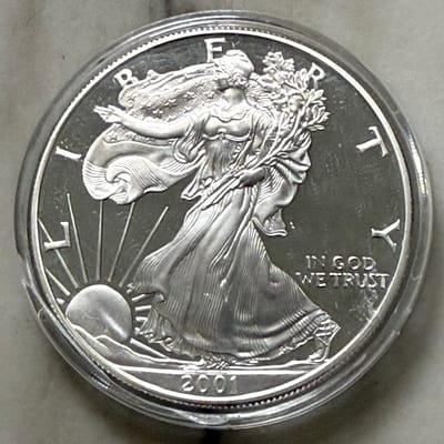 2001 W American Eagle Proof W Box COA