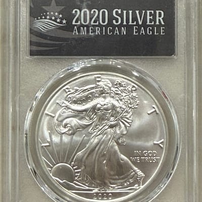 NEW 2020 Silver Eagle PCGS MS70 First Strike