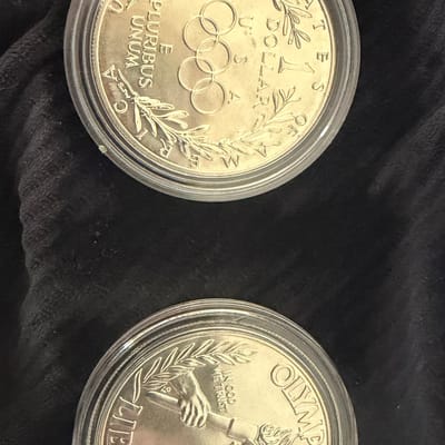 United States Mint 1988 Olympic Coin Silver Dollar - additional view