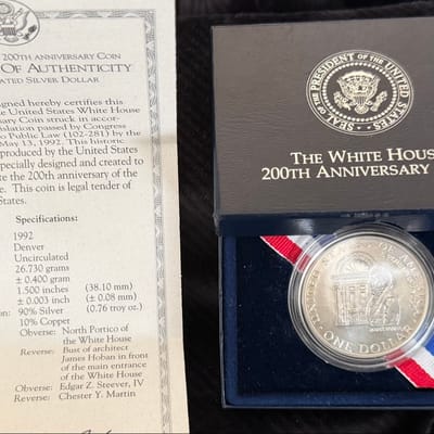1992 D White House Silver Dollar
