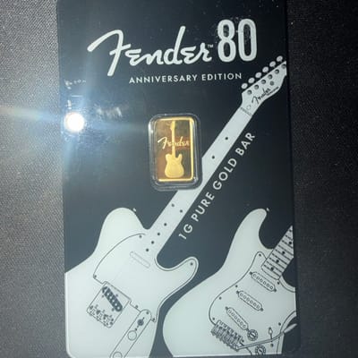 Pamp Fender Anniversary Edition 1g gold bar 999.9