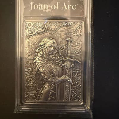 Samoa Legendary Warrior Joan of Arc 1oz .999silver