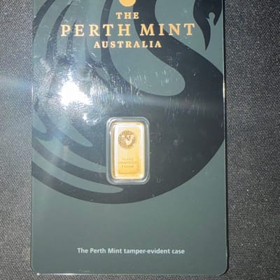 1 g 99.99 Gold Perth Mint Australia in Assay