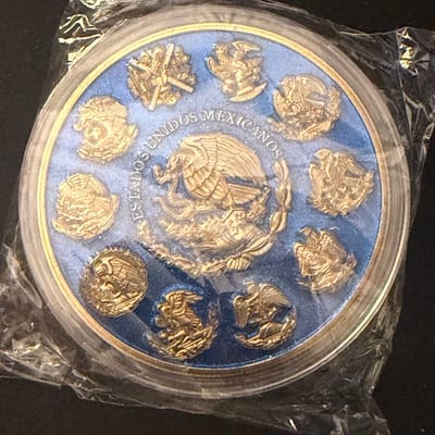 5oz Libertad Metallic Blue Gold Diamond Copper - additional view