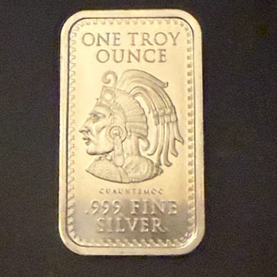 Aztec Calendar 1oz Silver .999 Bar