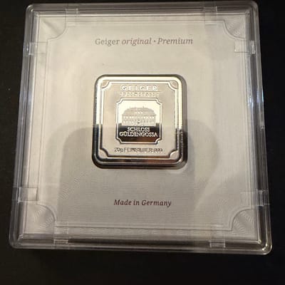 20g Geiger Edelmetalle  .999 silver square bar