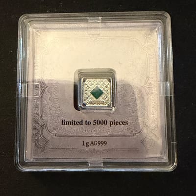 1g Geiger Chess Design .999 Silver Bar - additional view