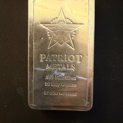 Scottsdale Patriot Metals 10oz stacker Bar .999