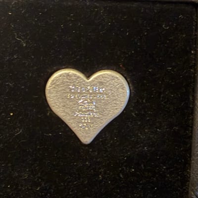 Rare Geiger 1oz Silver Heart  w/ Box
