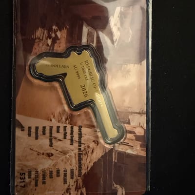 Mauser C96 Raid Assault 1/1000oz .999 Gold Liberia - additional view