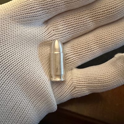 45 Cal .999 Fine Silver Bullet 1oz