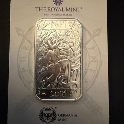 Royal Mint Germania Mint Loki Norse Gods 1oz .999