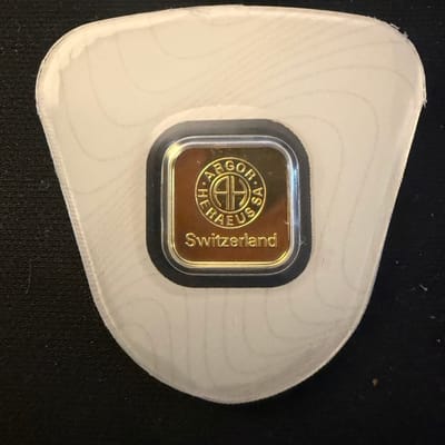 Argor Heraeus 1g in Assay .9999 Gold Bar