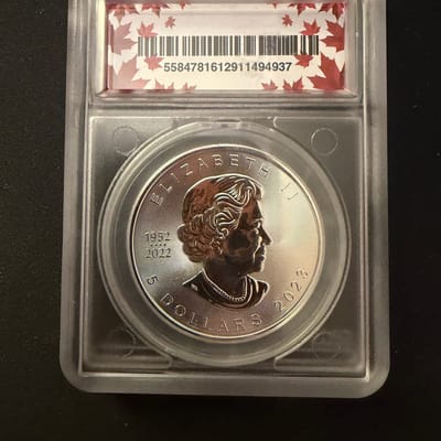 2023 1oz Canada $5 Maple Leaf MS 69 Silver .999 - additional view