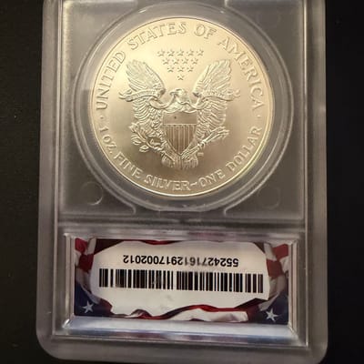 1995 1 oz American Silver Eagle .999 Silver MS 69 - additional view