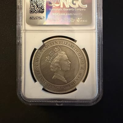 2022 St Helena S£1 Pegasus 1oz .999 Silver - additional view
