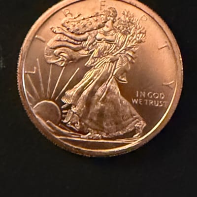 Walking Liberty .999 Fine Copper Round