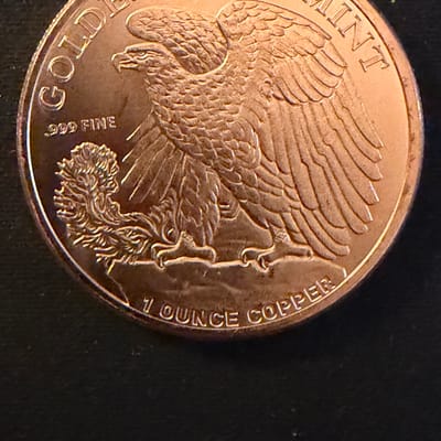 Walking Liberty .999 Fine Copper Round - additional view