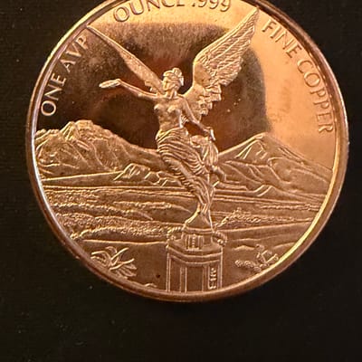 1oz Mexican Libertad Design .999 Fine Copper