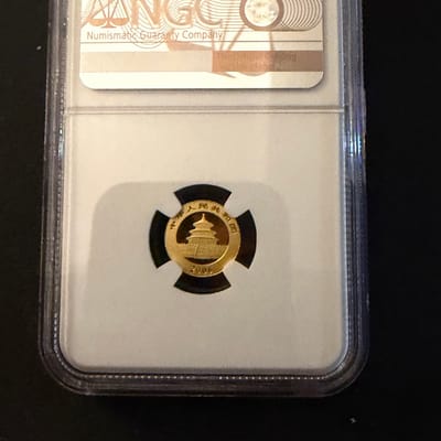 2008 China G20Y  Panda 999.9 1/20oz Gold MS69 - additional view
