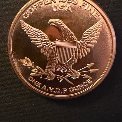 1oz US Trade Dollar & Seated .999 Fine Copper - additional view