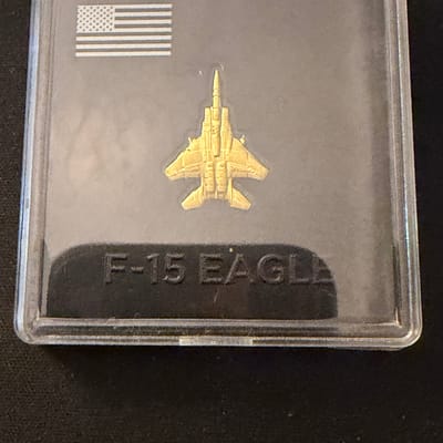 F-15 Eagle 1/20g .999 Fine Gold
