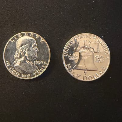 1959 Ben Franklin 1/2 Dollar (PROOF) 90% Silver