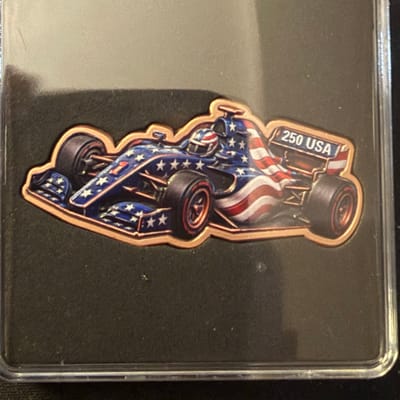 Rare 1720 Coins .999 Fine Copper Indy Car "250 USA