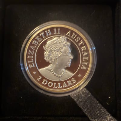 2021 2oz Silver High Relief Gilded Kookaburra - additional view