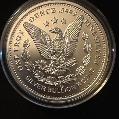 1oz Morgan Silver Bullion.9999 Fine Silver - additional view