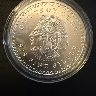 1oz Aztec Calendar .9999 Fine Silver - additional view