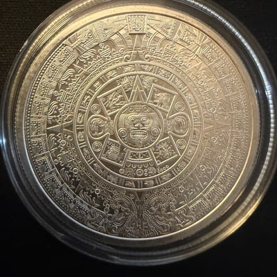 1oz Aztec Calendar .9999 Fine Silver