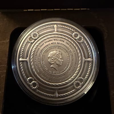 2021 3oz Soloman Ins Remembering the RMS Titanic  - additional view