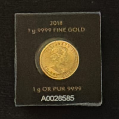 2018 1g Gold Maple Leaf in Assay .9999 - additional view