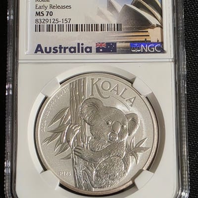 2024 P125 Australia S$1 Koala Early Releases MS70