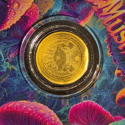 *SALE* 1/1000th Gold Magic Mushroom