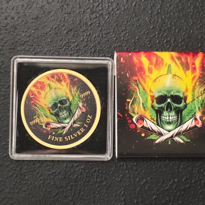2024 1 oz Chad 24K Gold and Color Canna - additional view
