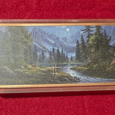 10 oz Copper Buck Mountain Scene *BROKEN CASE* - additional view
