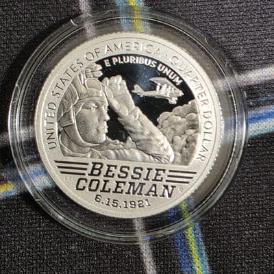1/5 oz .999 Silver Proof 2023-S Bessie Coleman