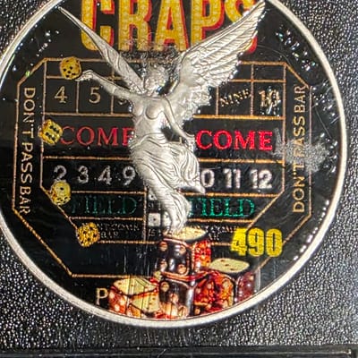 Craps 2024 1 oz Silver Colorized Lib Coin