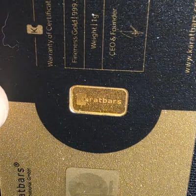 *Premium Cut* 1g Gold Karatbar 