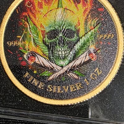 2024 1 oz Chad 24K Gold and Color Canna