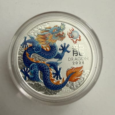 2024 Australia Lunar Series Dragon 1/2 oz Colorize