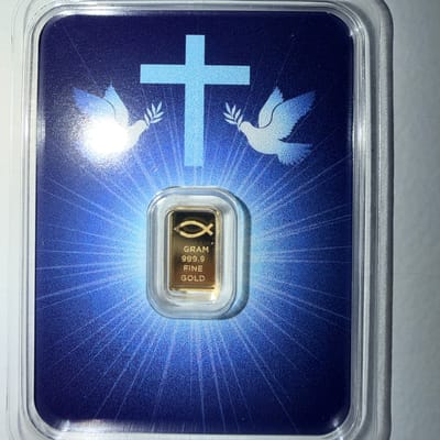 Blessings of Jesus Christ-1 gram Gold Bar .999  - additional view