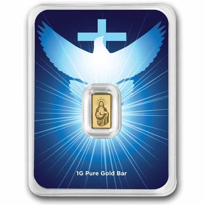 Blessings of Jesus Christ-1 gram Gold Bar .999 