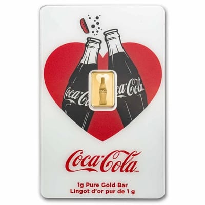 Coca-Cola® Love - 1g Gold Bar