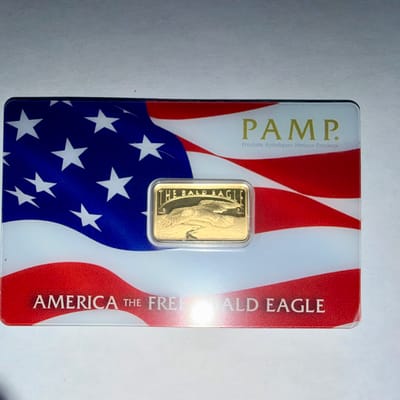 Pamp America the free bald eagle 5gram gold  - additional view
