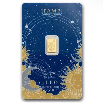 1/2 g Pamp gold bar zodiac Leo