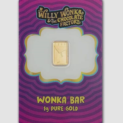 Willy Wonka Wonka bar 1 gram pure gold