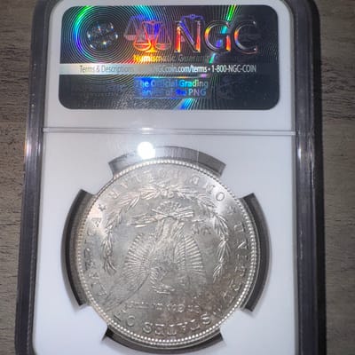  NGC MS 66 1881 S Morgan Silver Dollar High Grade - additional view